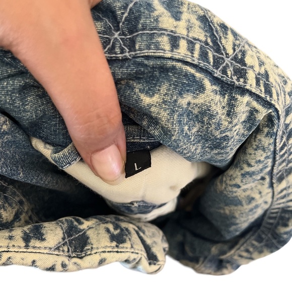 Vintage clipper bay Acid Washed Denim Jacket Size Large - Picture 5 of 7